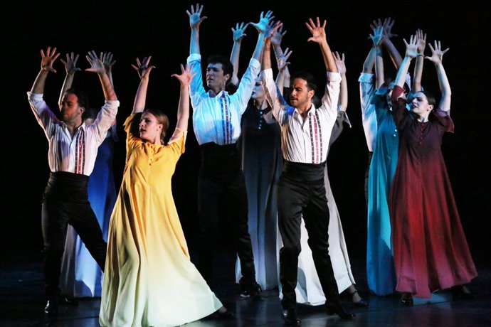 Un momento del espectáculo '¡Gira, corazón! Bailando con Lorca en la Edad de Plata', de la compañía Carmen Cortés