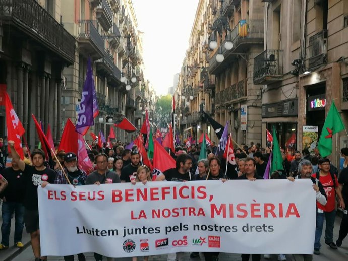 Manifestació de la Taula Sindical pel Dia dels Treballadors