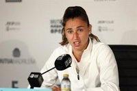 Sara Sorribes: "Yo no siento la presión, estoy mejorando cada día"