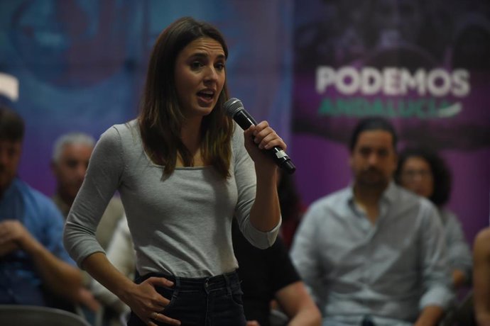 La ministra de Igualdad, Irene Montero,