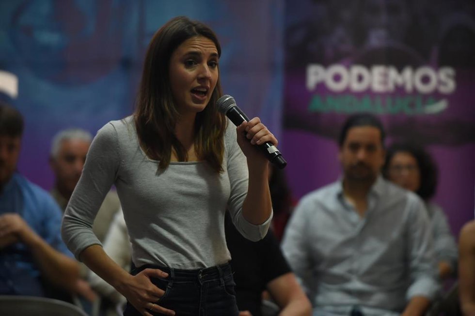 La ministra de Igualdad, Irene Montero,
