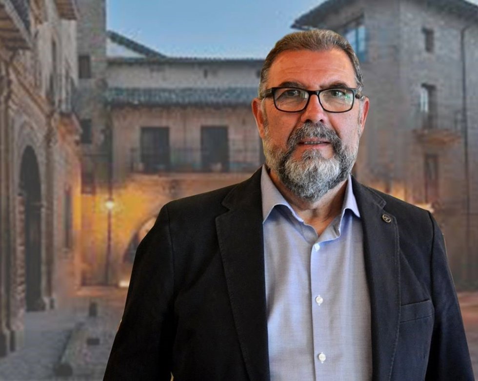 Archivo - El portavoz de Chunta Aragonesista en el Consejo Comarcal de las Cinco Villas, Felipe Díaz.
