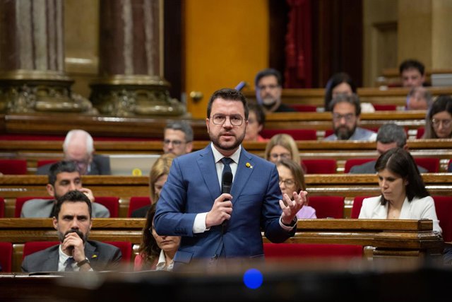 El president de la Generalitat, Pere Aragonès