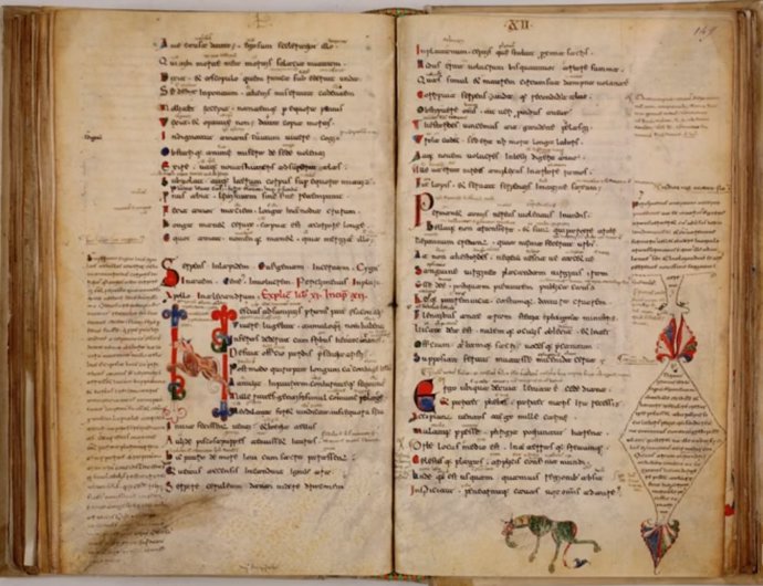 Manuscritos de Quinto Horacio, poeta de la Antigua Roma.