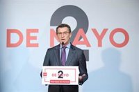 Feijóo dice que Ayuso busca abrir una etapa de ilusión en el PP de Madrid y "bajar la tensión y la crispación" política