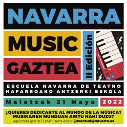 Regresa la Navarra Music Gaztea, que tendrá lugar el 21 de mayo en la Escuela Navarra de Teatro.