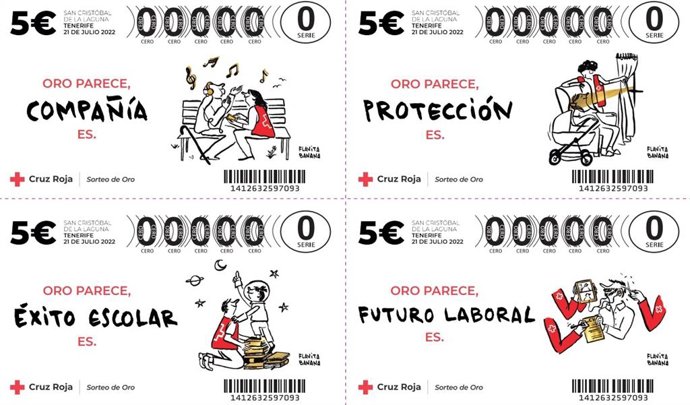 Cruz Eoja comienza este martes la venta del Sorteo de Oro en la provincia de Zaragoza.