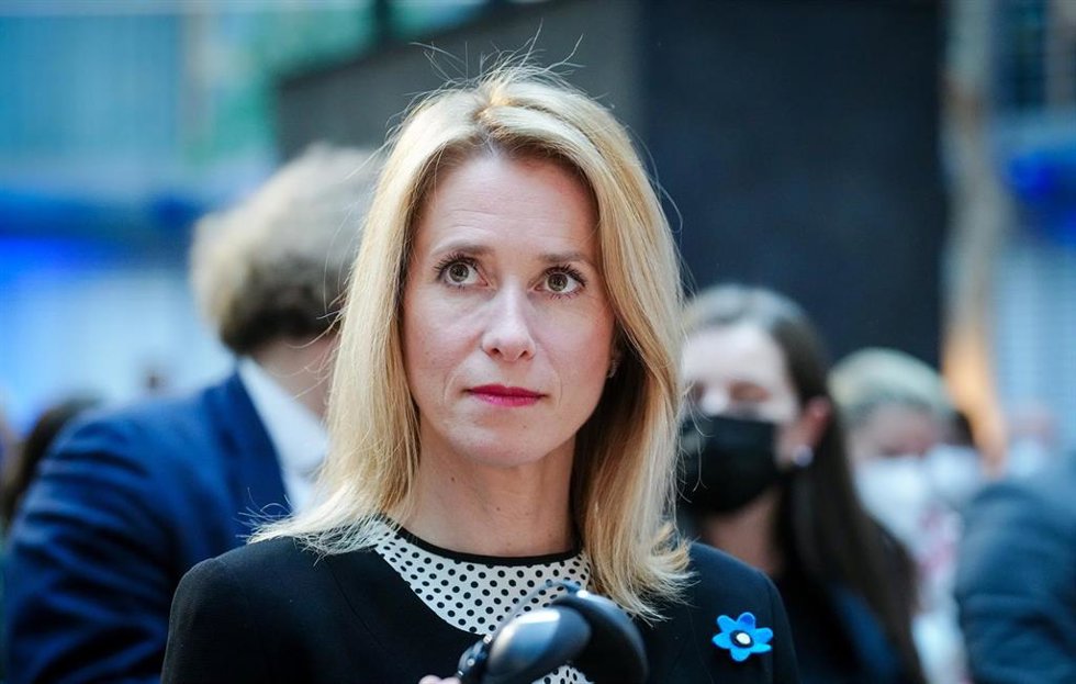 La primera ministra de Estonia, Kaja Kallas.