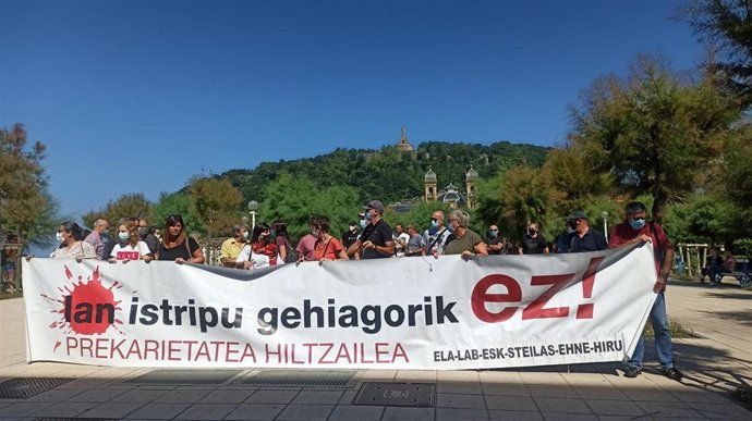 ELA, LAB, EHNE, ESK, Steilas e Hiru piden a administraciones poner la siniestralidad laboral en el centro de sus agendas