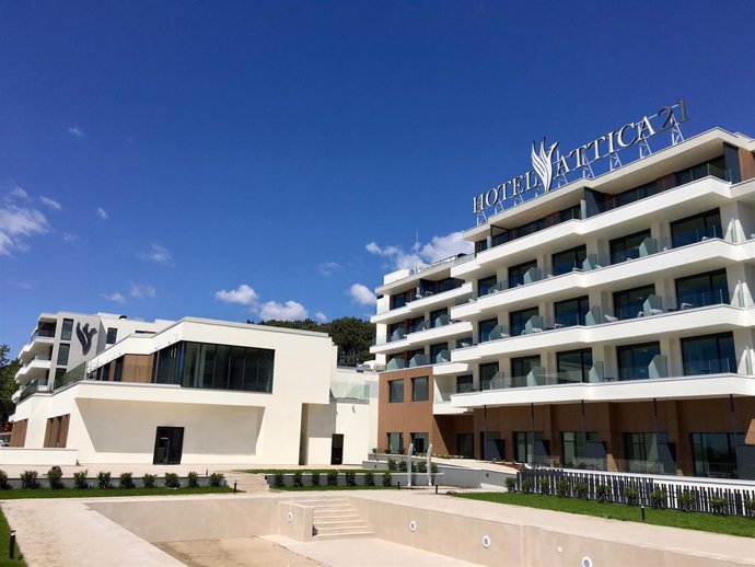 Nuevo hotel Attica21 Vigo Business & Wellness, frente a la playa de Samil.