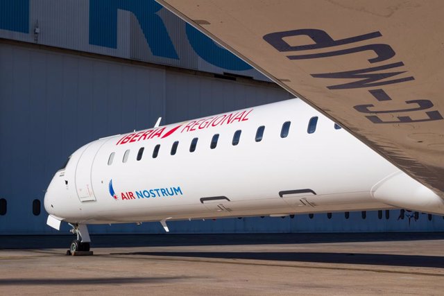 Archivo - Avión de Iberia Regional Air Nostrum.