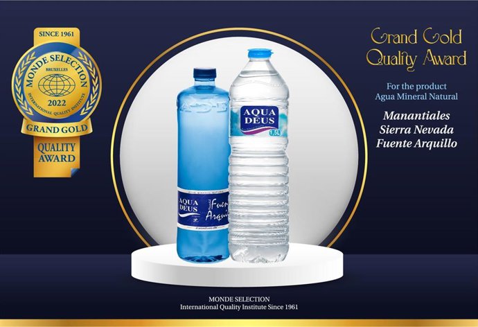 Las aguas de Aquadeus consiguen el 'Gran Gold Quality Award'