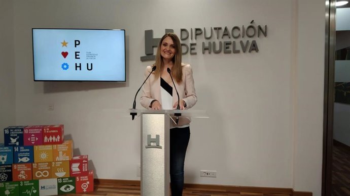 María Ponce, Portavoz Del Grupo Provincial De Cs, En La Diputación De Huelva.