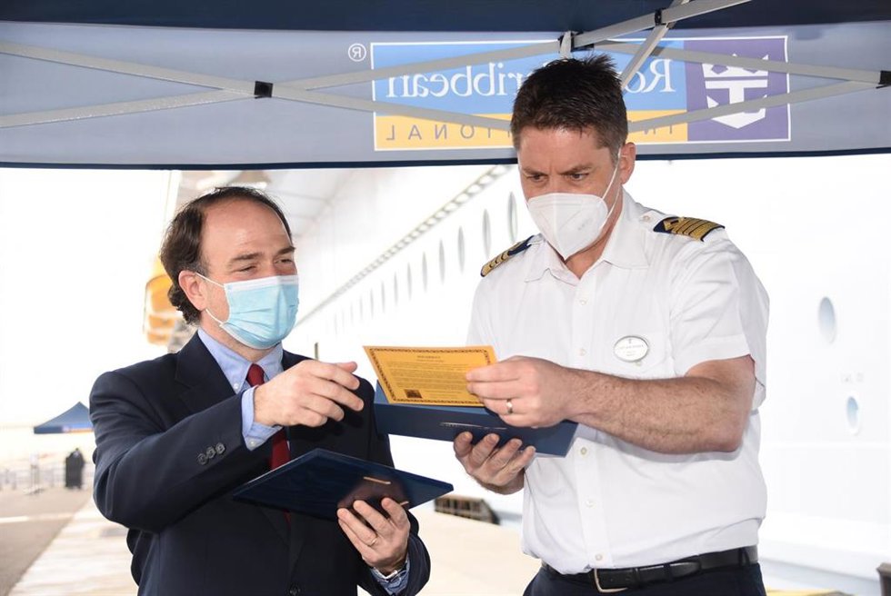 El crucero Wonder of the Seas hace su primera escala en Valncia