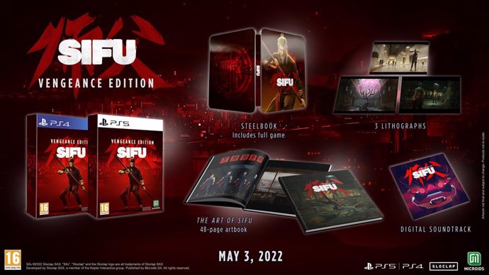 La Vengeance Edition de Sifu para PS4 y PS5.