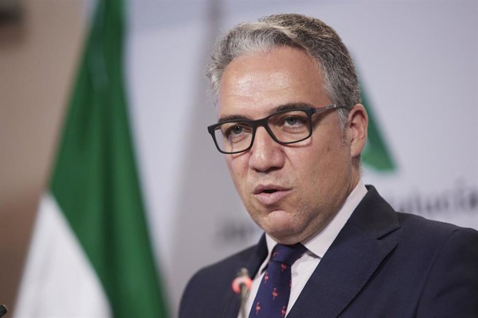 El consejero de la Presidencia, Elías Bendodo, en una imagen de 27 de abril.