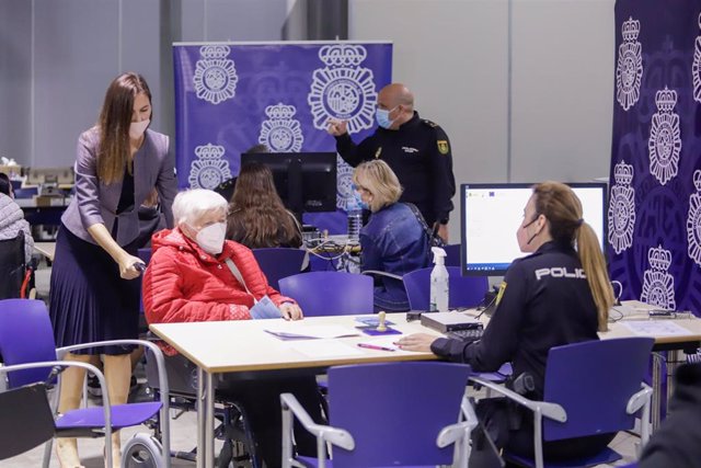 Interior del centro de refugiados habilitado para la recepción, atención y derivación de ciudadanos ucranianos que huyen de la invasión rusa de Ucrania de Málaga