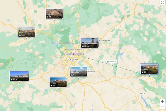 Novedad en Explorar de Viajes para hacer excursiones a localidades próximas