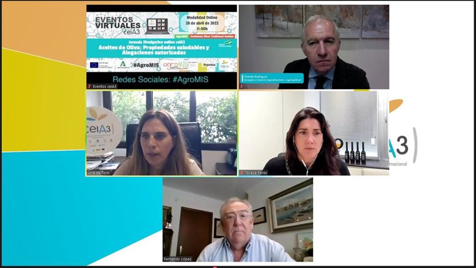 Algunos de los intervinientes en la jornada divulgativa del ceiA3 sobre el aceite de oliva.
