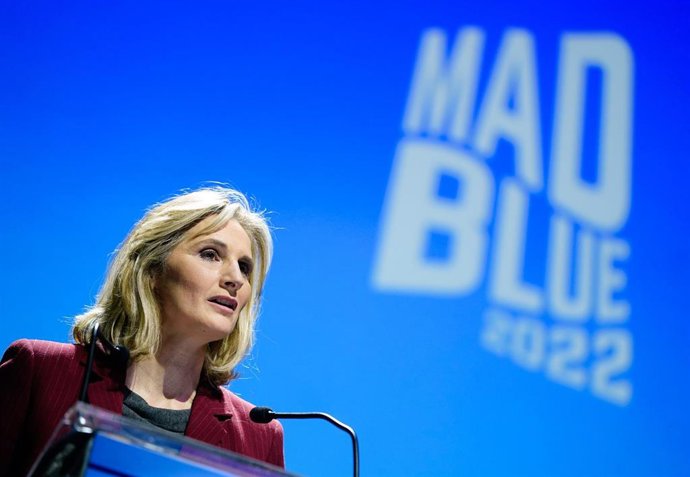 La consejera de Medio Ambiente de la Comunidad de Madrid, Paloma Martín, expone sus medidas para la transición energética y la descarbonización en MadBlue