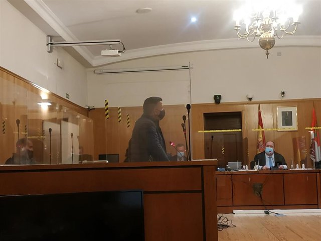 El ahora condenado, durante el juicio en la Audiencia de Valladolid.