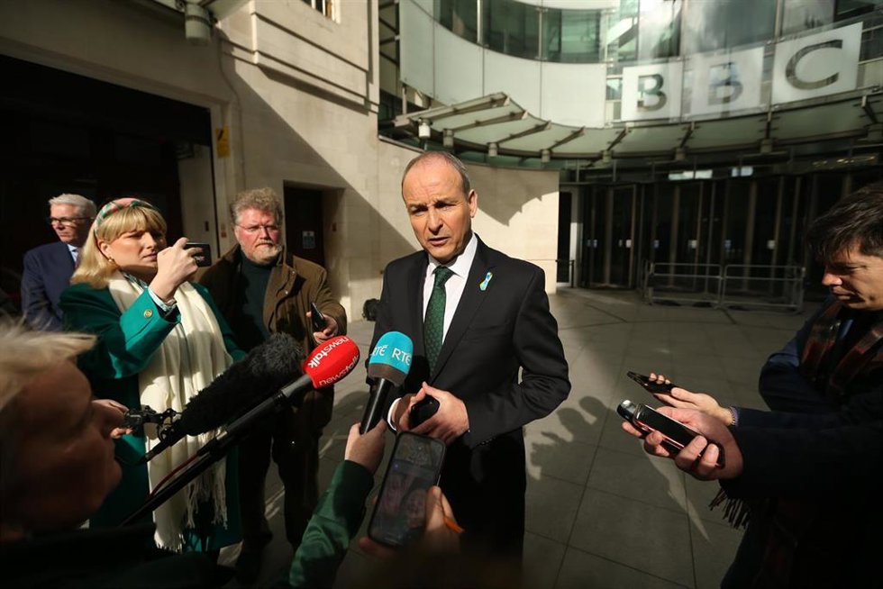 Archivo - El primer ministro de Irlanda, Micheal Martin.