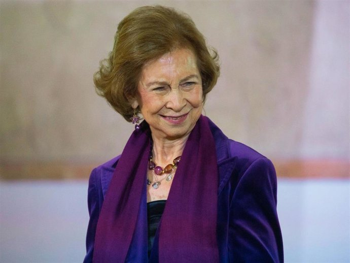 La Reina Emérita, durante la entrega de Premios Europa Nostra