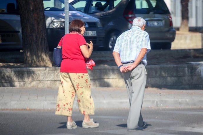 Archivo - Una pareja mayor