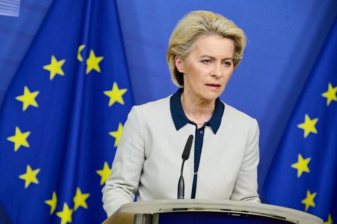 Archivo - La presidenta de la Comisión Europea, Ursula von der Leyen