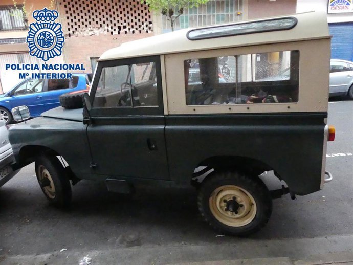 Vehículo que intentaron robar los dos detenidos en Logroño