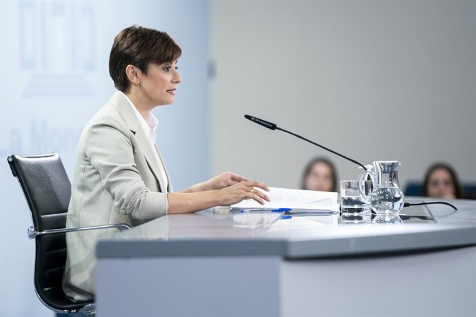La ministra de Política Territorial i portaveu del Govern central, Isabel Rodríguez