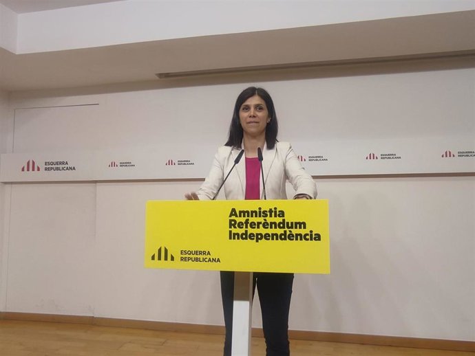 La secretaria general adjunta y portavoz de ERC, Marta Vilalta.