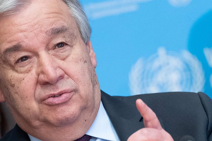 Archivo - El secretario general de la ONU, António Guterres