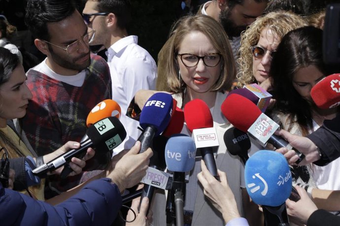 La portavoz de Unidas Podemos en la Asamblea de Madrid, Carolina Alonso.