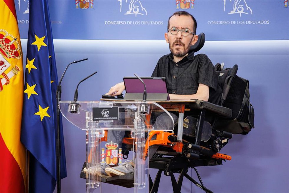 El portavoz de Unidas Podemos en el Congreso, Pablo Echenique.