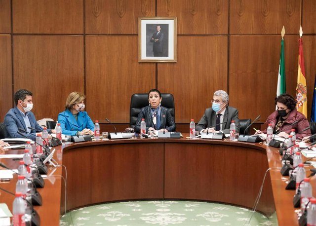 Archivo - Reunión de la Junta de Portavoces del Parlamento andaluz (Foto de archivo).