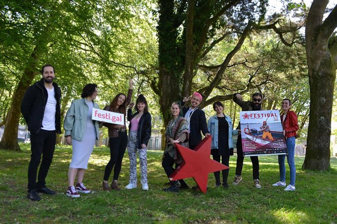 Acto de presentación del cartel del Festigal 2022 que contará con Tanxugueiras, Banda da Loba, Familia Caamagno y Bratzantifa