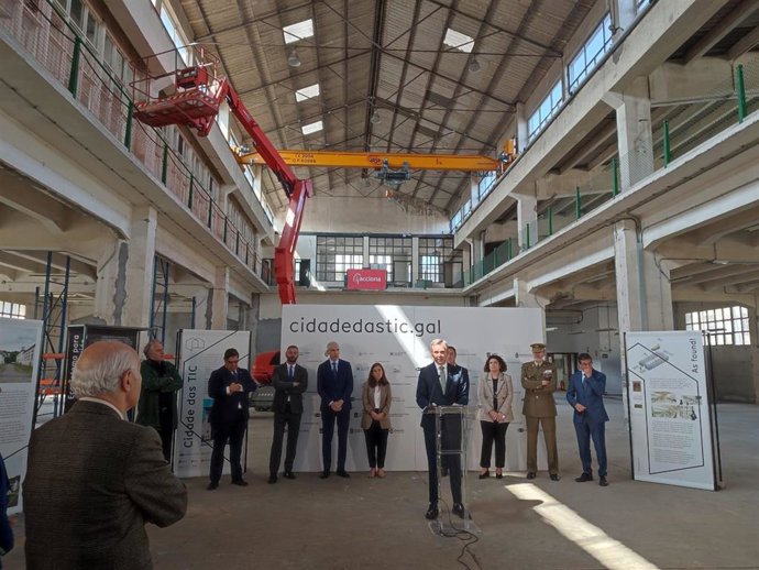 Acto de inicio de las obras del Centro de Servicios Avanzados  de la CIudad de las TIC en A Coruña