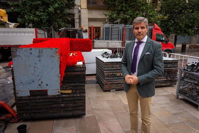 El portavoz del grupo municipal del PP en el Ayuntamiento de Granada, César Díaz.