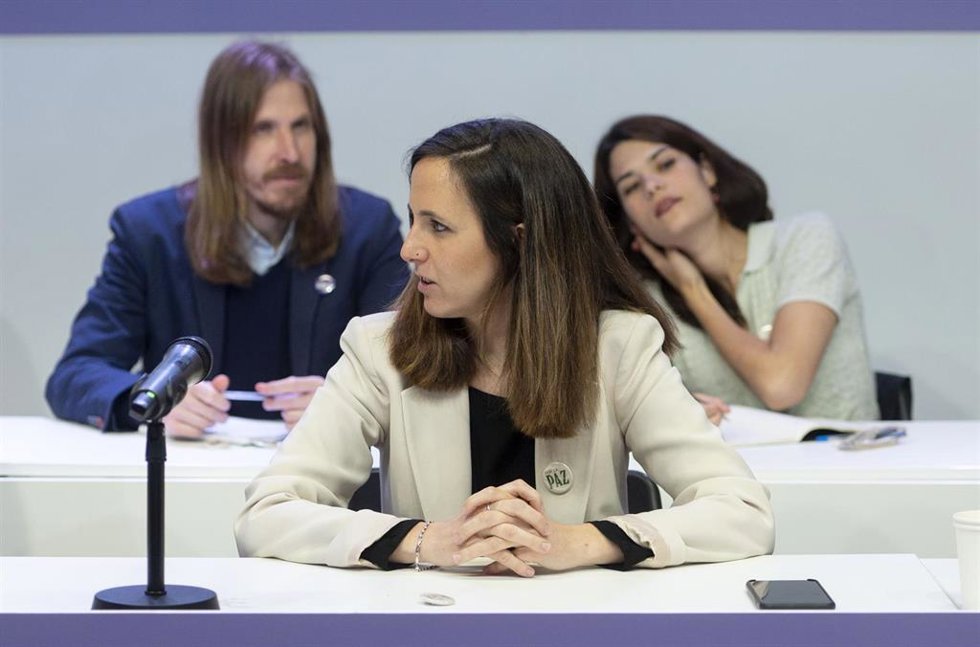 La secretaria general de Podemos y ministra de Derechos Sociales y Agenda 2030, Ione Belarra, en una imagen de archivo