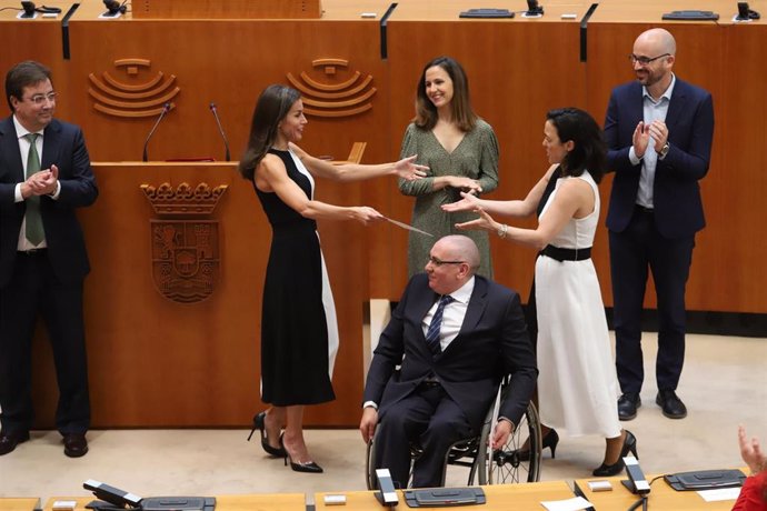 Su majestad la Reina, Doña Letizia, en la entrega en Mérida de los Premios del Real Patronato de Discapacidad