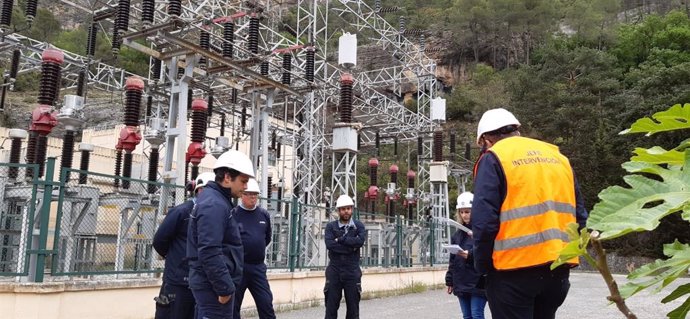 Endesa ha hecho este miércoles un simulacro de emergencia en la central de Terradets (Lleida)