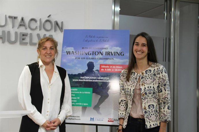 Presentación del programa Embajadores de La Rábida y la ruta senderista 'Washington Irving por Lugares Colombinos'.