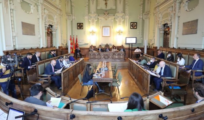 Pleno municipal del Ayuntamiento de Valladolid.