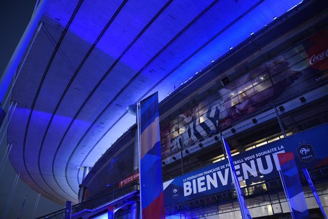 Archivo - Vista exterior del 'Stade de France', escenario de la final de la Champions 2021-22