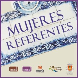 Cartel de 'Mujeres Referentes' en Olivenza