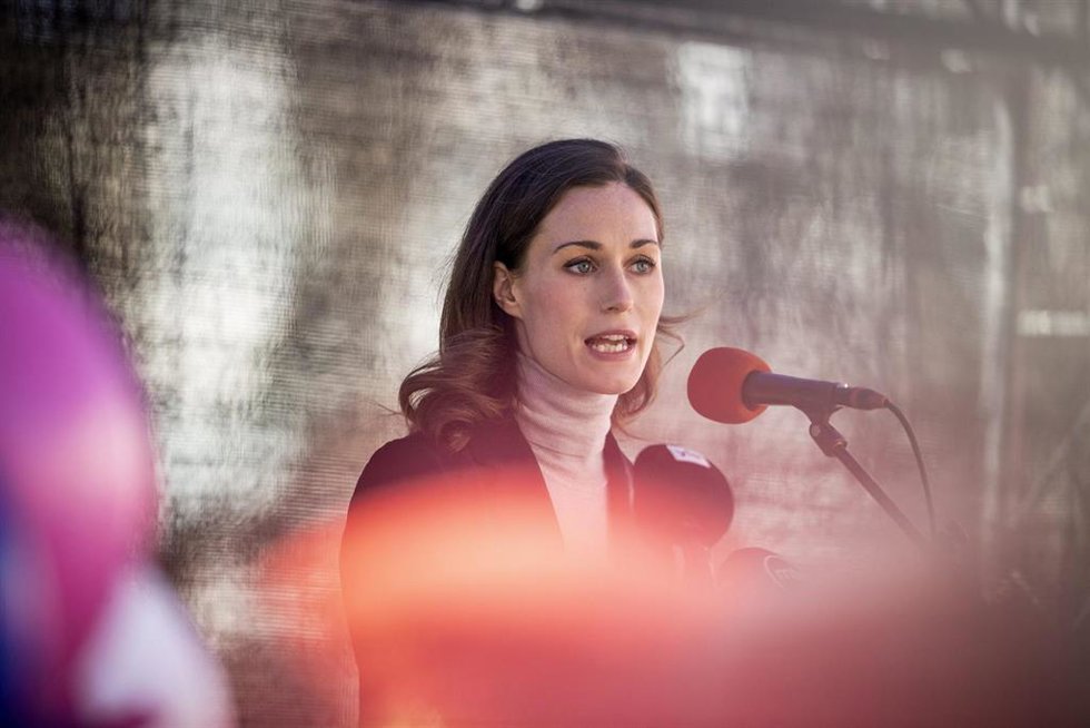 La primera ministra de Finlandia, Sanna Marin. 