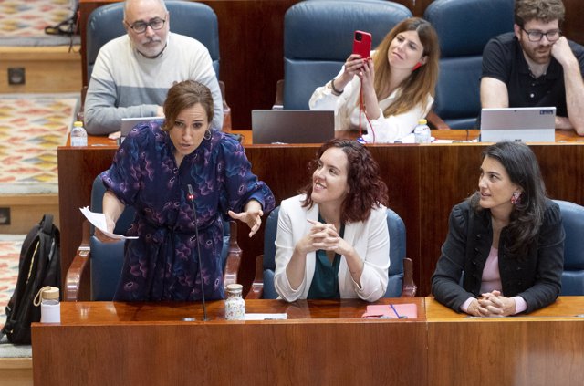 Mónica García, portavoz de Más Madrid en la Asamblea