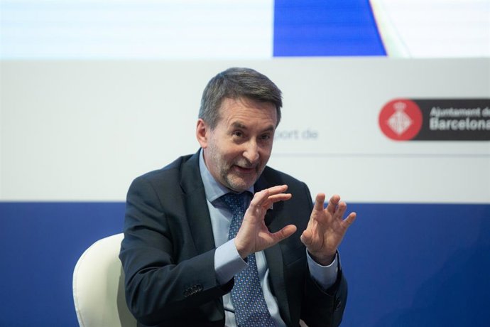 El conseller delegat de Repsol, Josu Jon Imaz, durant la seva intervenció.