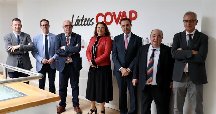 Crespo en las instalaciones de Covap